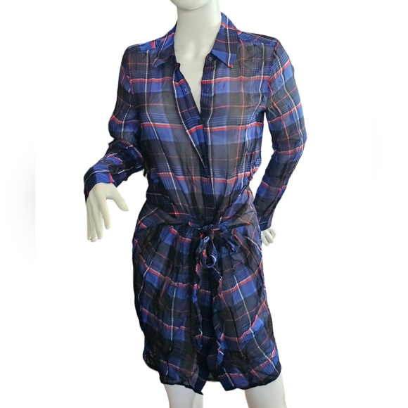 Lucky Brand Tie Shirt Dress Size S NWT - Picture 3 of 13